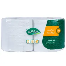 دستمال توالت چهار لایه فول تایم 2 عددی